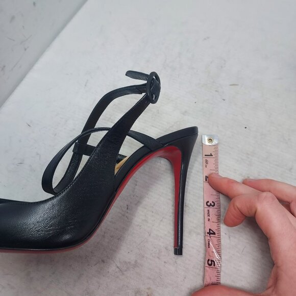 Christian Louboutin Black Jenlove Ankle Strap Pointed Toe Pump - Picture 14 of 14